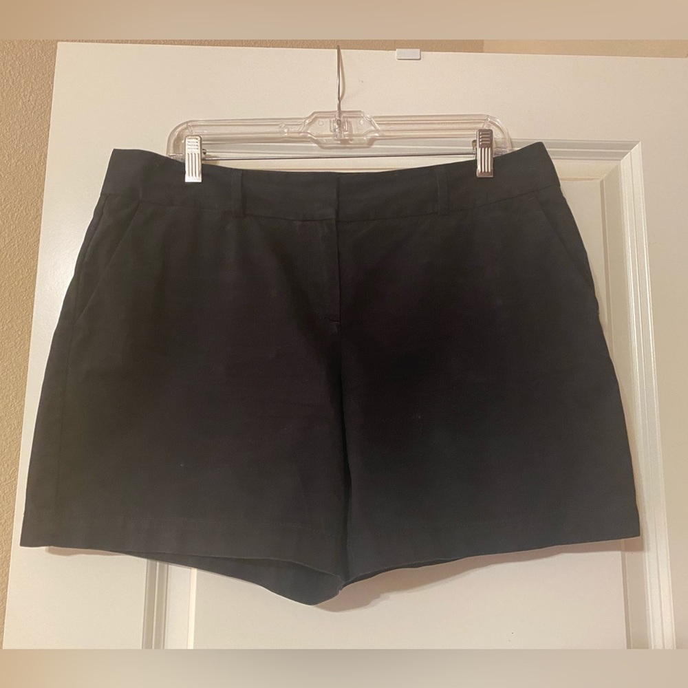 Loft Black Twill Shorts